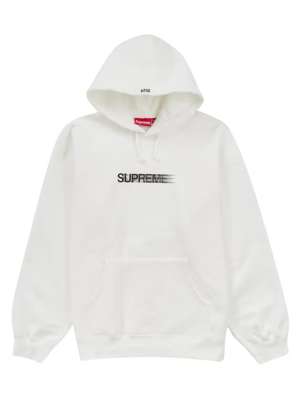 Supreme Blurred Logo Hooded Sweatshirt White NWT XL FW23